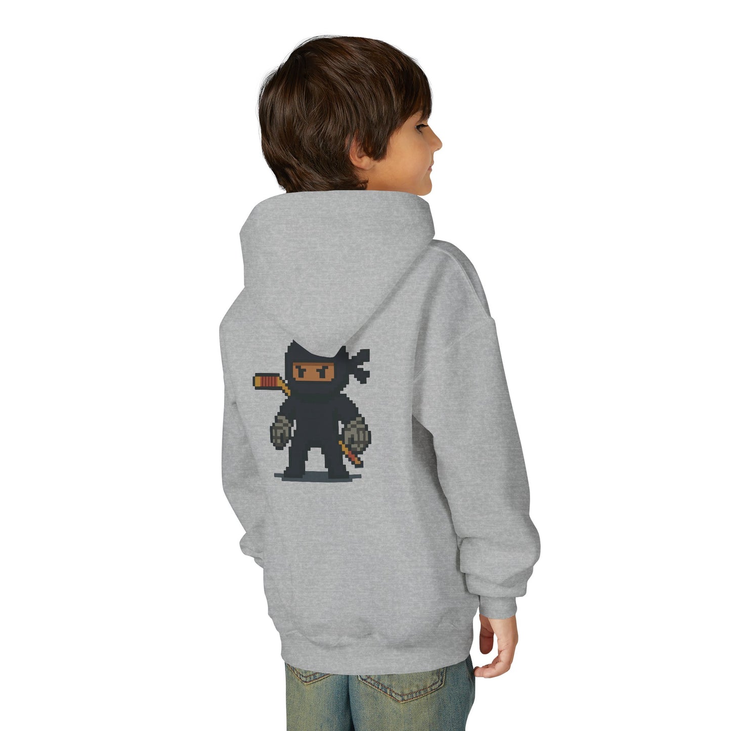 Ninja Puck 8Bit Hockey Co. Youth Hoodie